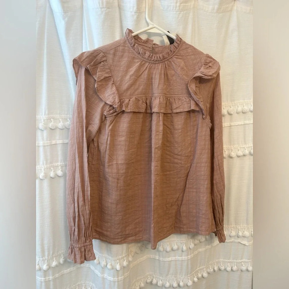 Universal Thread Long Sleeve mauve pink blouse size S - Picture 1 of 6